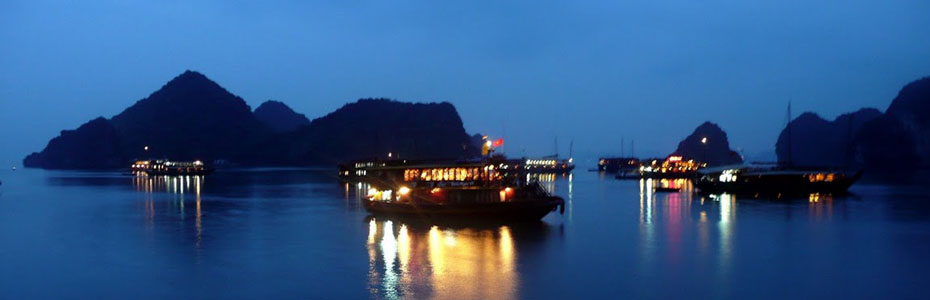 Halong Bay at sunset, a UNESCO World Heritage Site second image